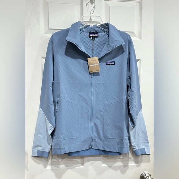Patagonia Women's Large R2 CrossStrata Jacket Thermal Blue NWT Weather-Resistant